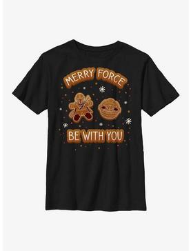 Star Wars The Mandalorian Merry Force Be With You Cookies Youth T-Shirt, , hi-res
