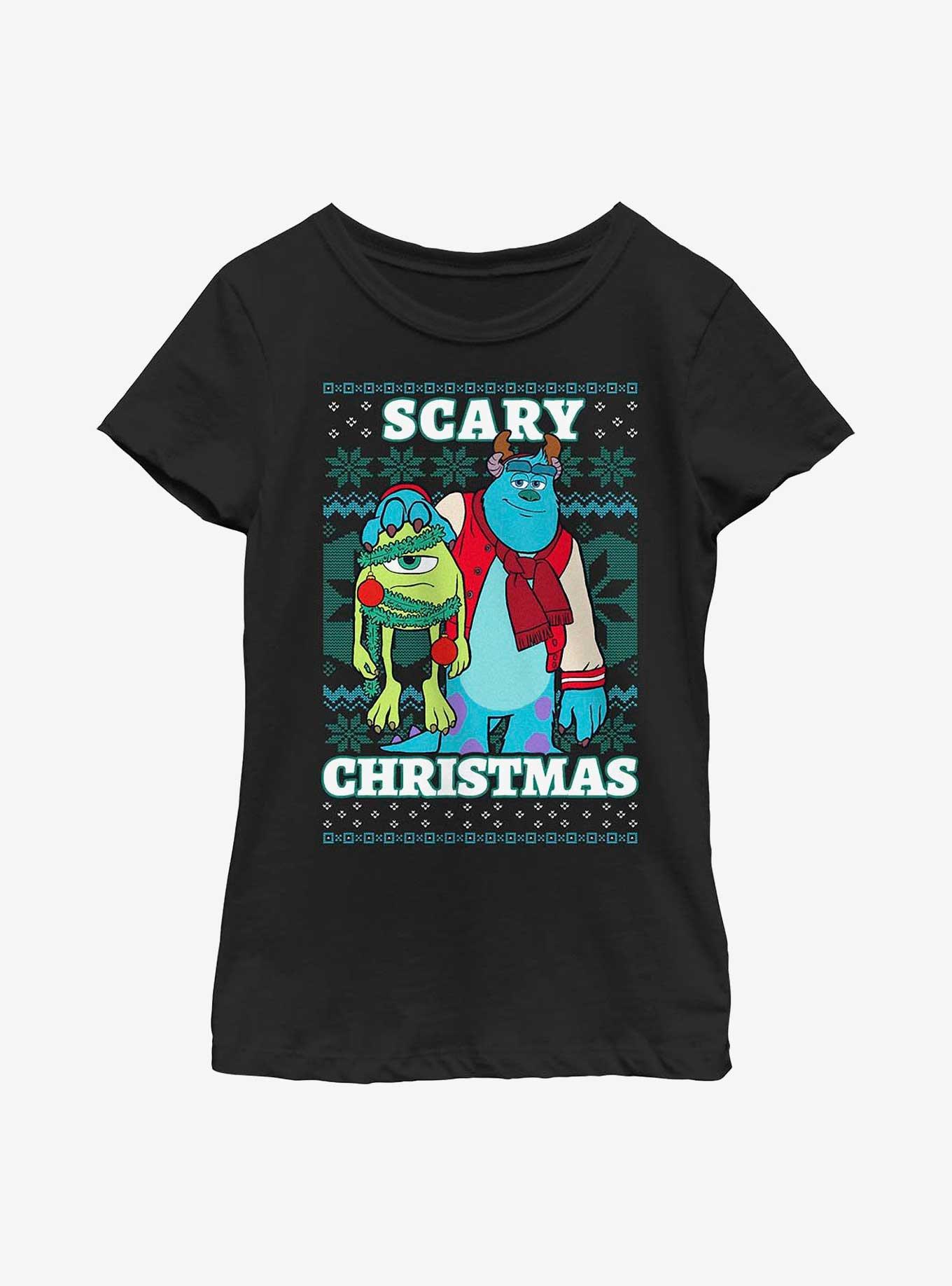 Disney Pixar Monsters, Inc. Scary Christmas Youth Girls T-Shirt, , hi-res