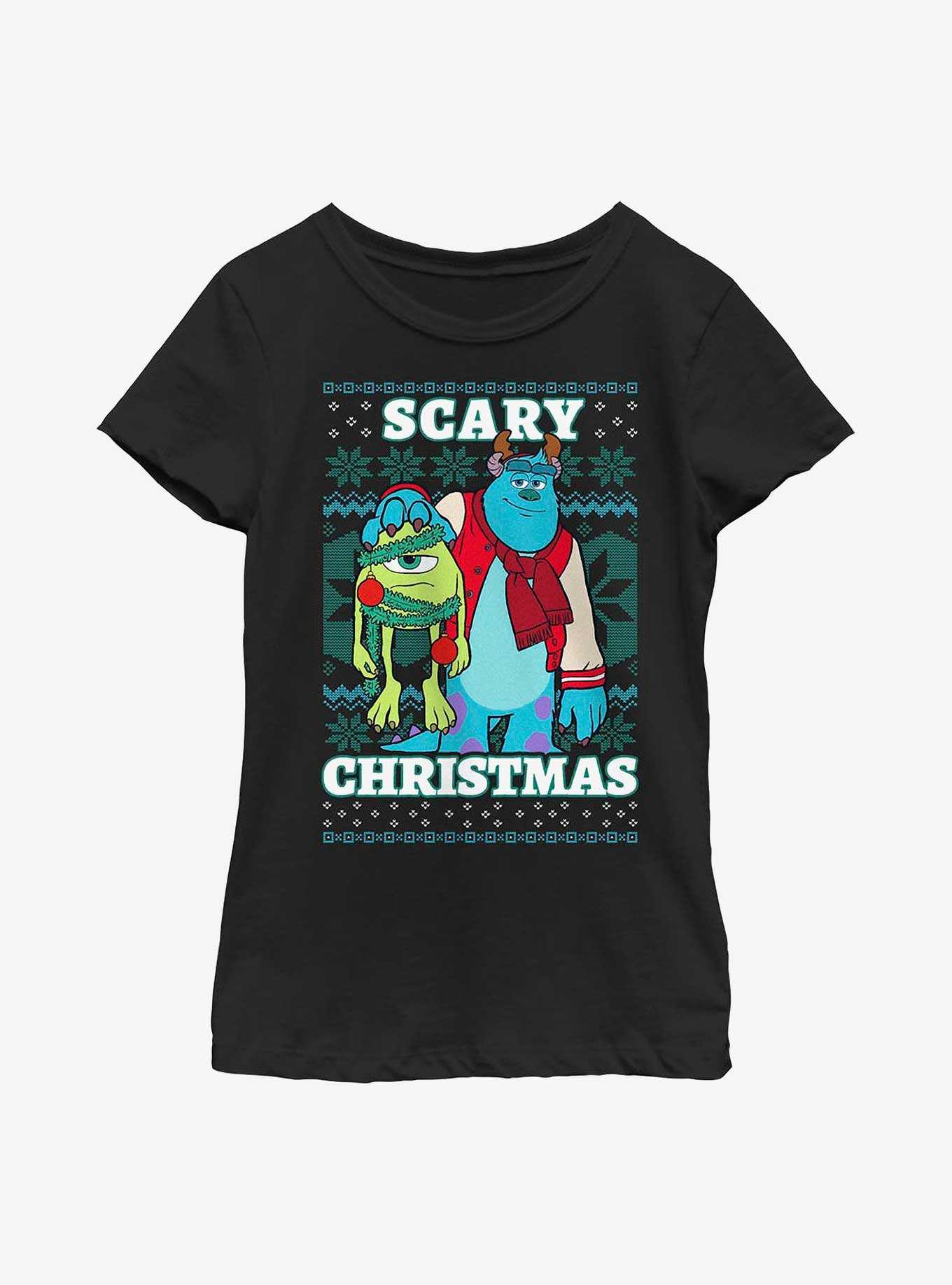 Disney Pixar Monsters, Inc. Scary Christmas Youth Girls T-Shirt, , hi-res