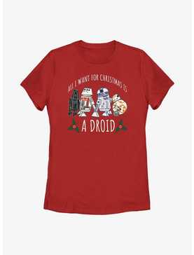 Star Wars Want For Christmas Is A Droid Womens T-Shirt, , hi-res