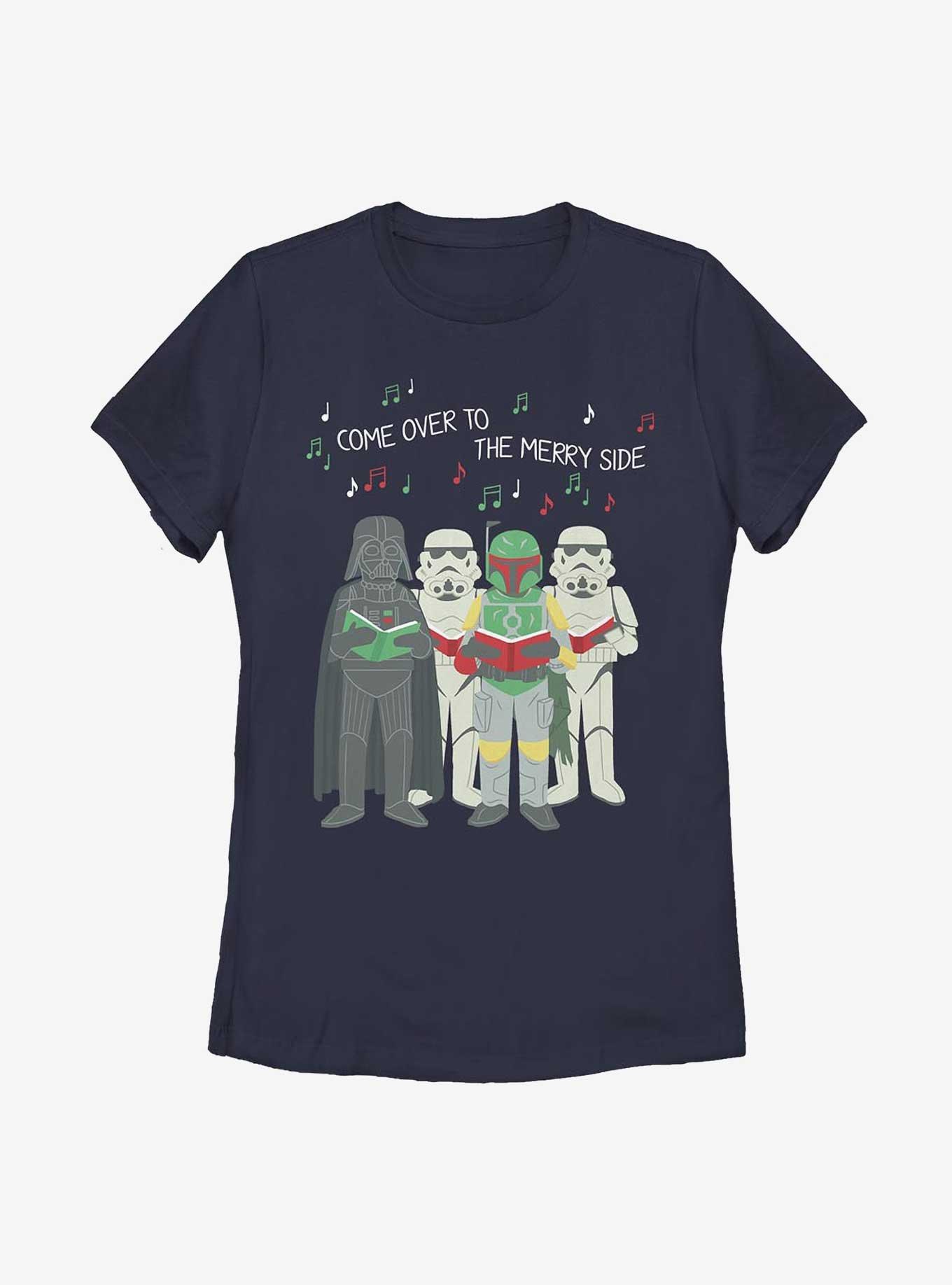 Star Wars Silent Night, Jedi Knight Womens T-Shirt, NAVY, hi-res