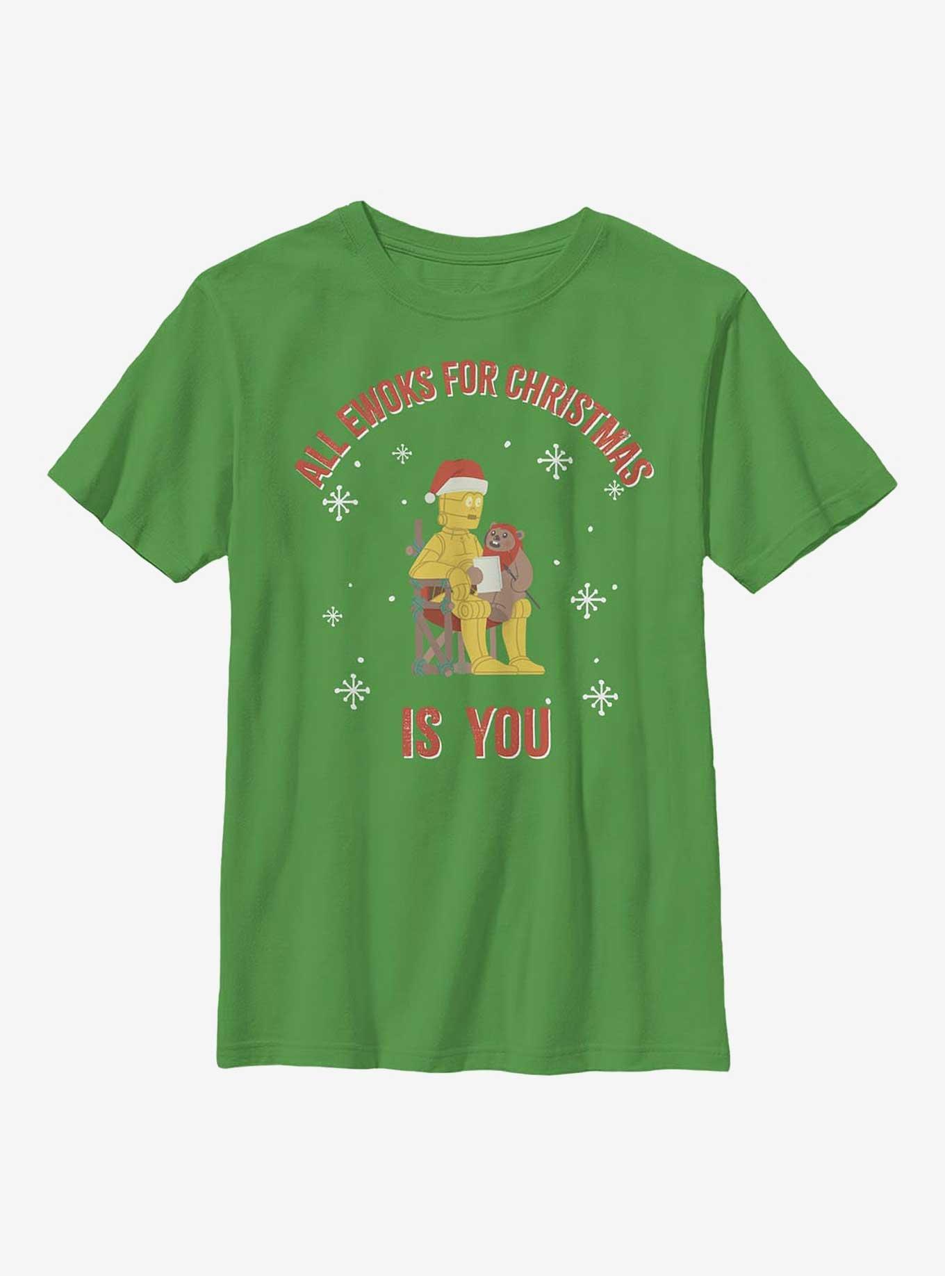 Star Wars Ewoks For Christmas Youth T-Shirt, , hi-res
