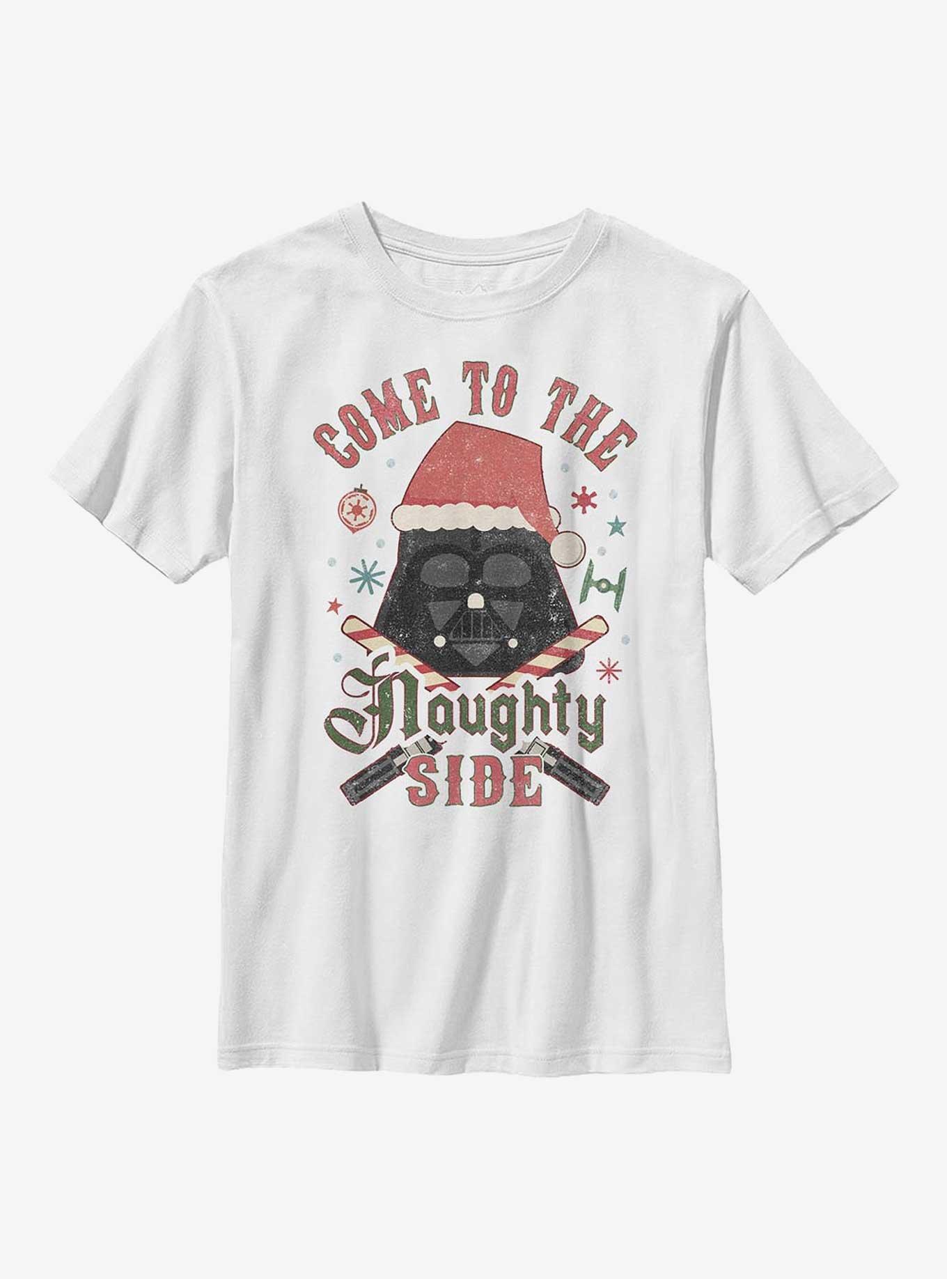 Star Wars Come To The Naughty Side Youth T-Shirt, WHITE, hi-res