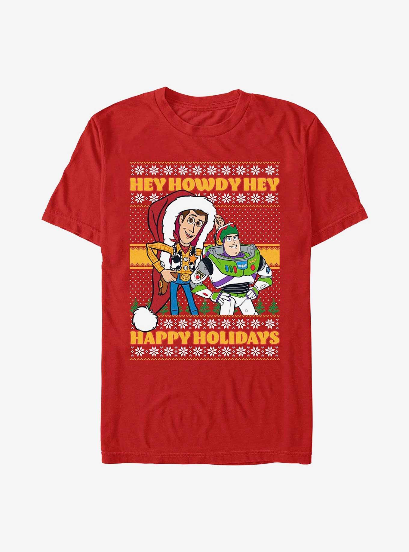 Disney Pixar Toy Story Howdy Holidays T-Shirt, RED, hi-res