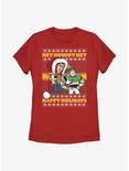 Disney Pixar Toy Story Howdy Holidays Womens T-Shirt, RED, hi-res
