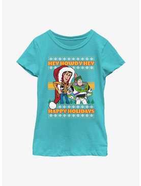 Disney Pixar Toy Story Howdy Holidays Youth Girls T-Shirt, , hi-res
