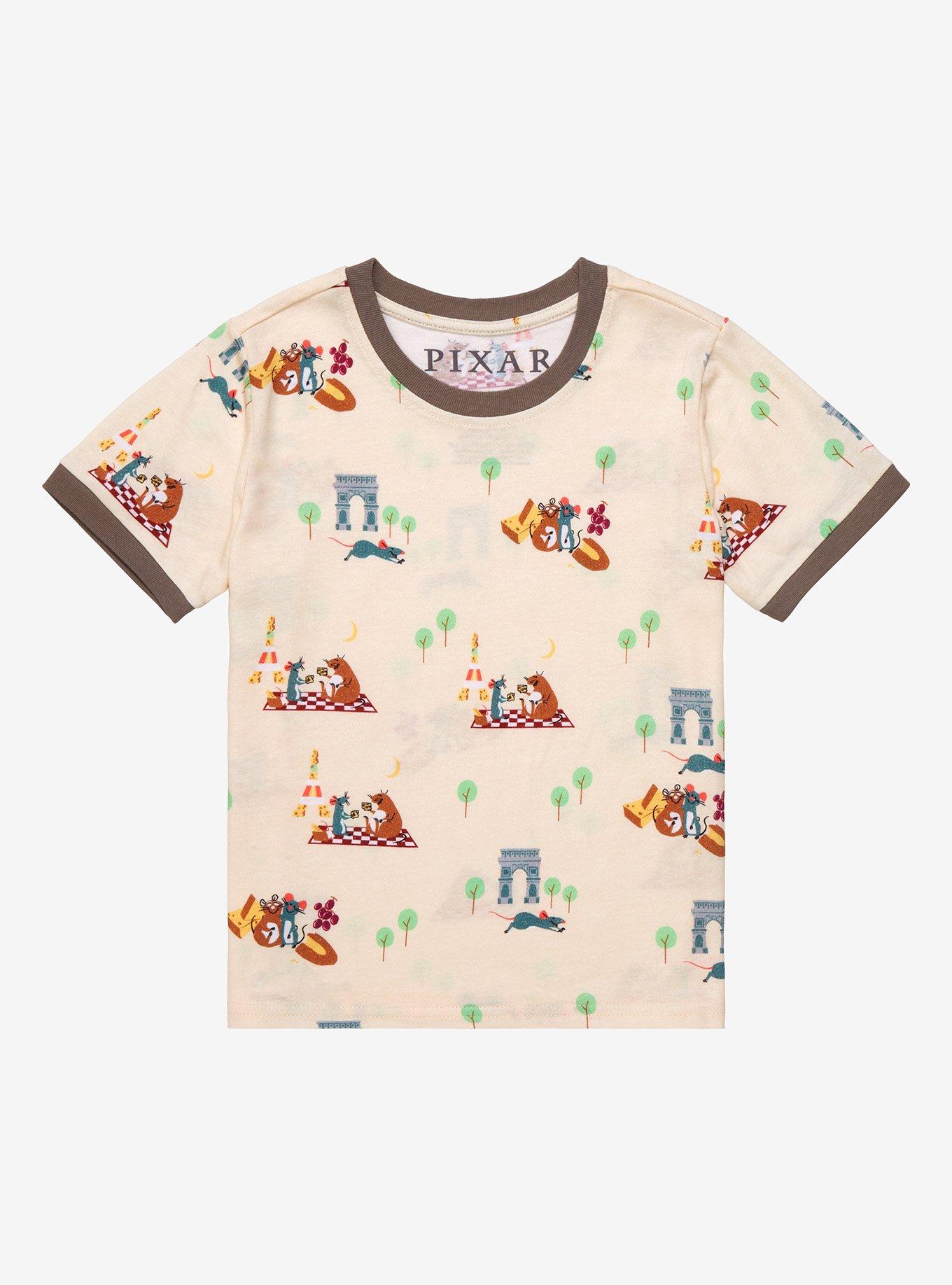Disney Pixar Ratatouille Remy & Emile Scenic Allover Print Toddler T-Shirt - BoxLunch Exclusive , RED, hi-res