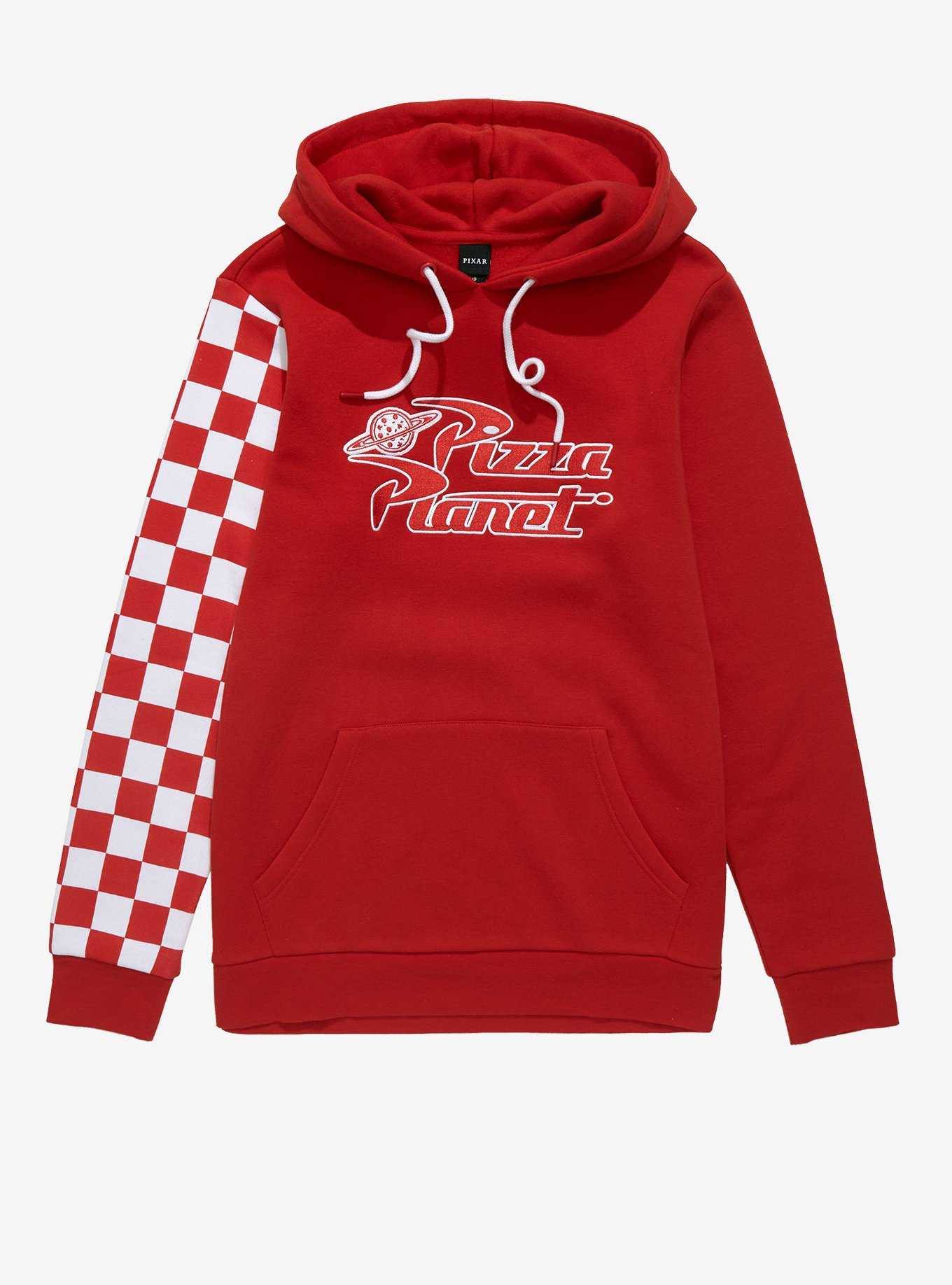 Disney Pixar Toy Story Pizza Planet Checkered Hoodie, , hi-res