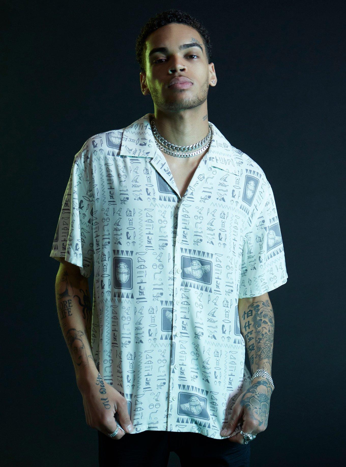 Our Universe Marvel Moon Knight Scarab Woven Button-Up, MULTI, hi-res