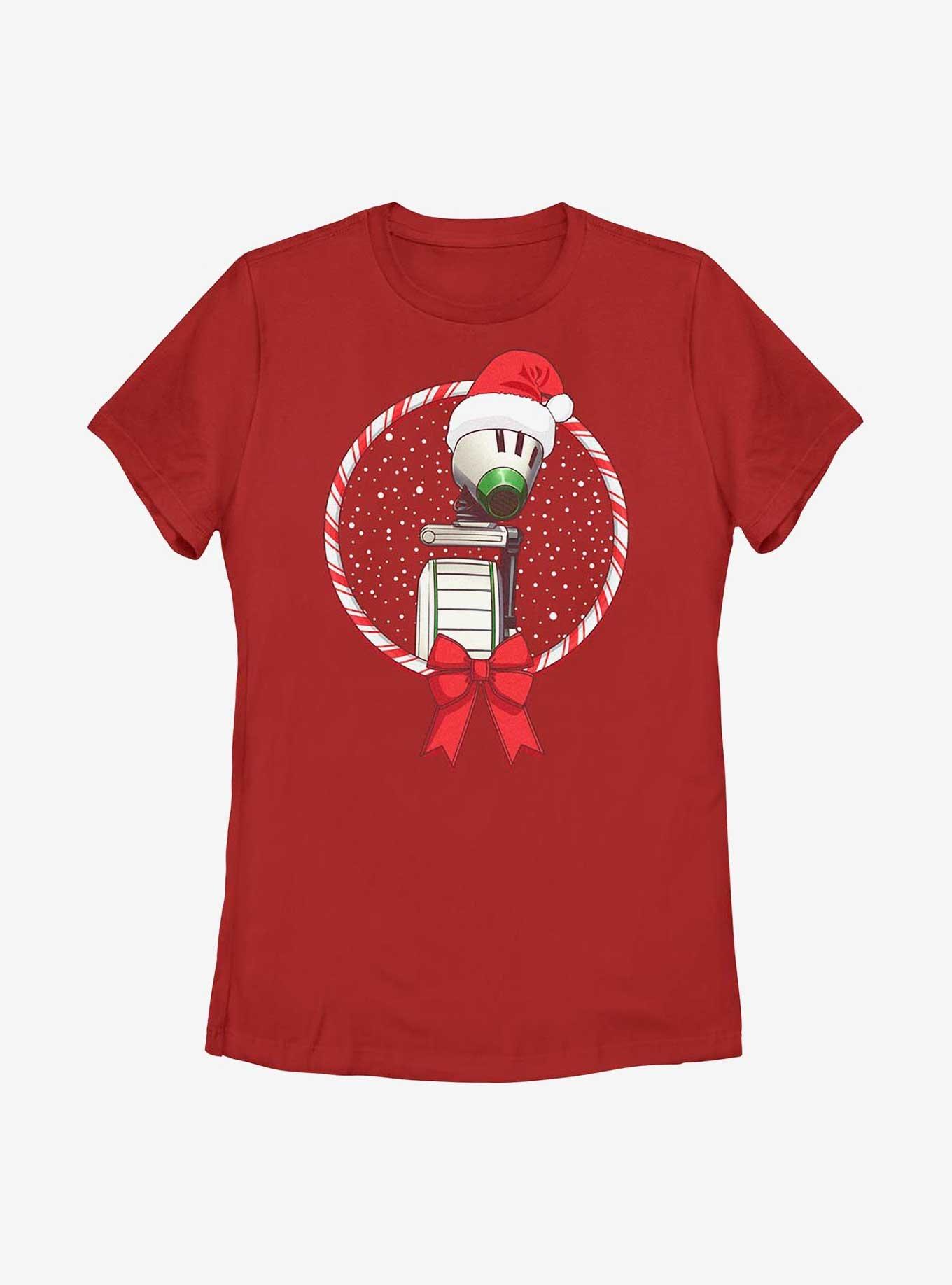 Star Wars Droid Candy Cane Womens T-Shirt, RED, hi-res view 1