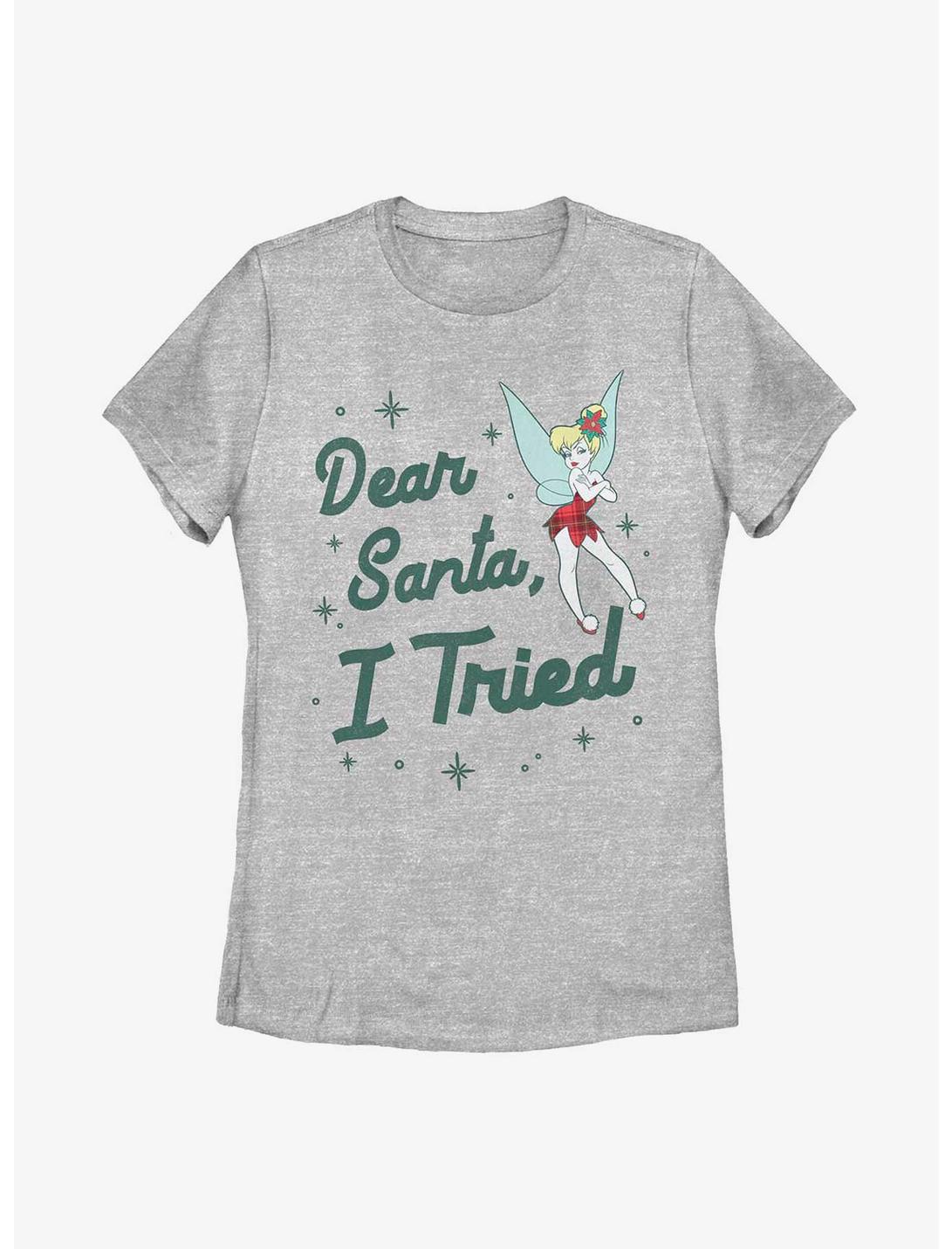 Disney Tinkerbell Dear Santa, I Tried Womens T-Shirt, ATH HTR, hi-res