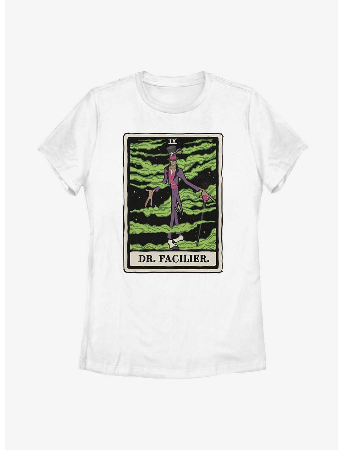 Disney The Princesss And The Frog Doctor Facilier Tarot Card Womens T-Shirt, WHITE, hi-res