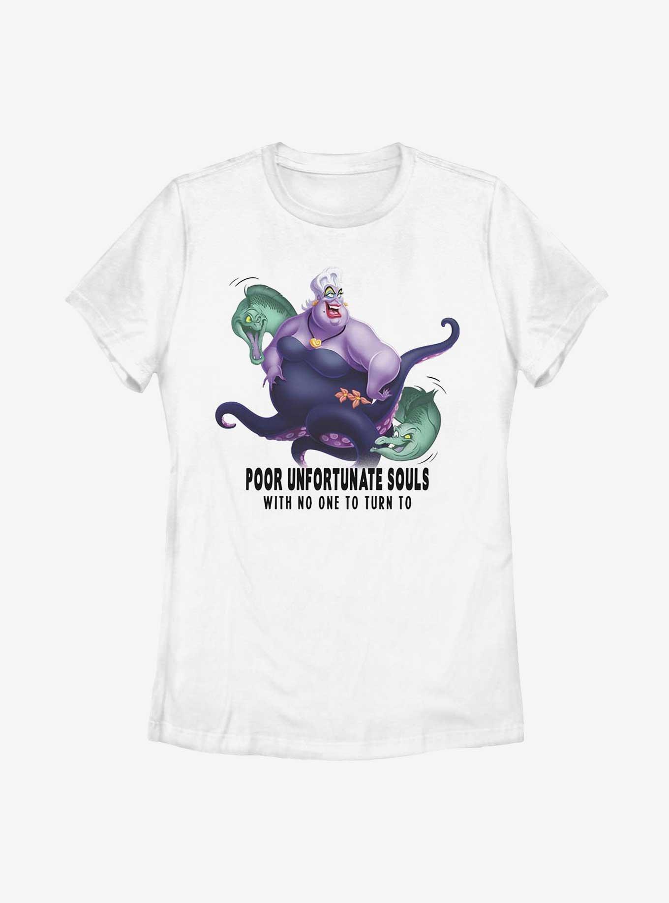 Disney The Little Mermaid Ursula Unfortunate Souls Womens T-Shirt, WHITE, hi-res