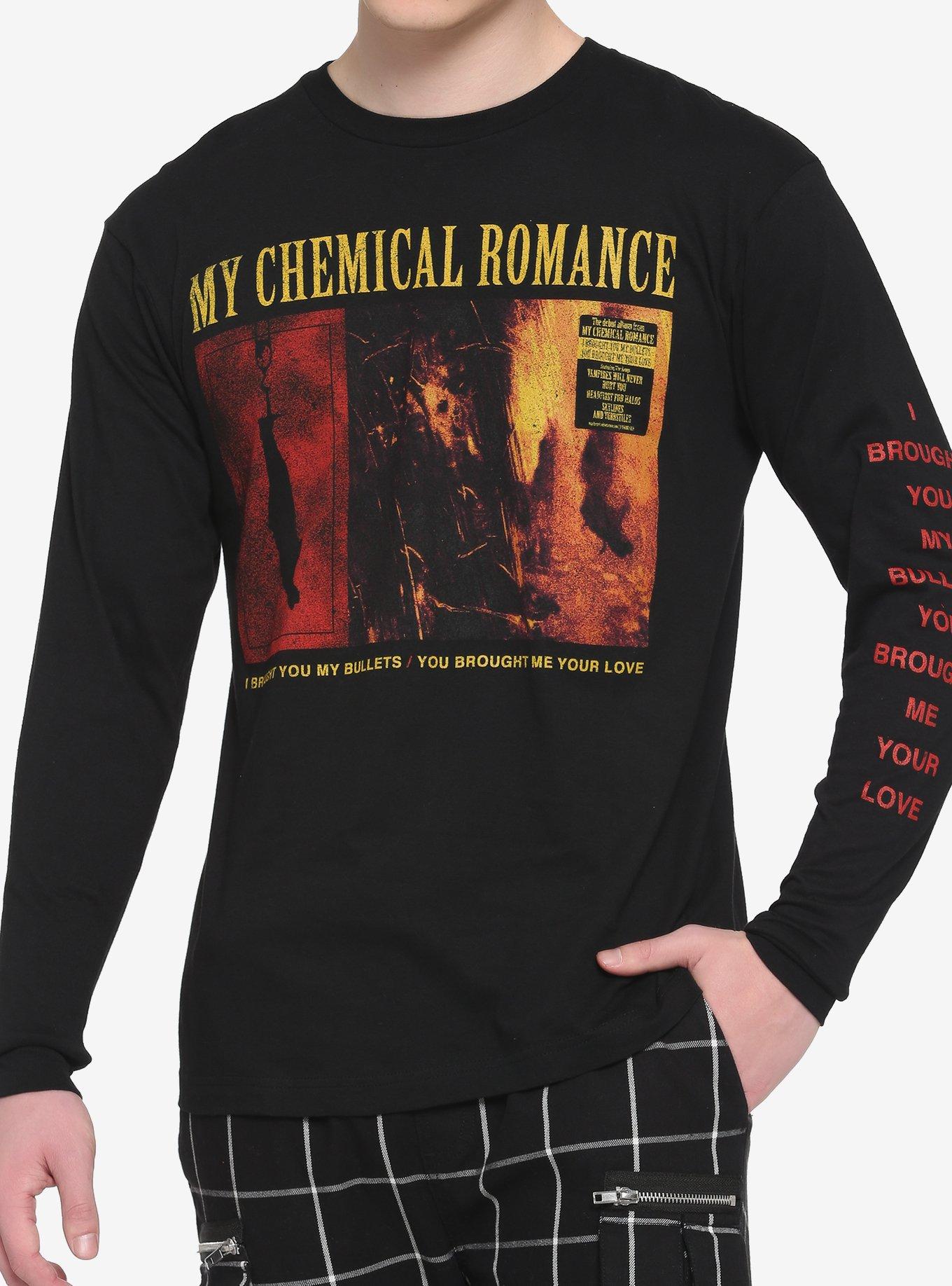 My Chemical Romance Brought You My Bullets Cover Long-Sleeve T-Shirt, BLACK, hi-res