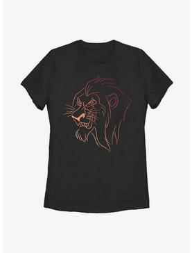Disney The Lion King Scar Line Womens T-Shirt, , hi-res