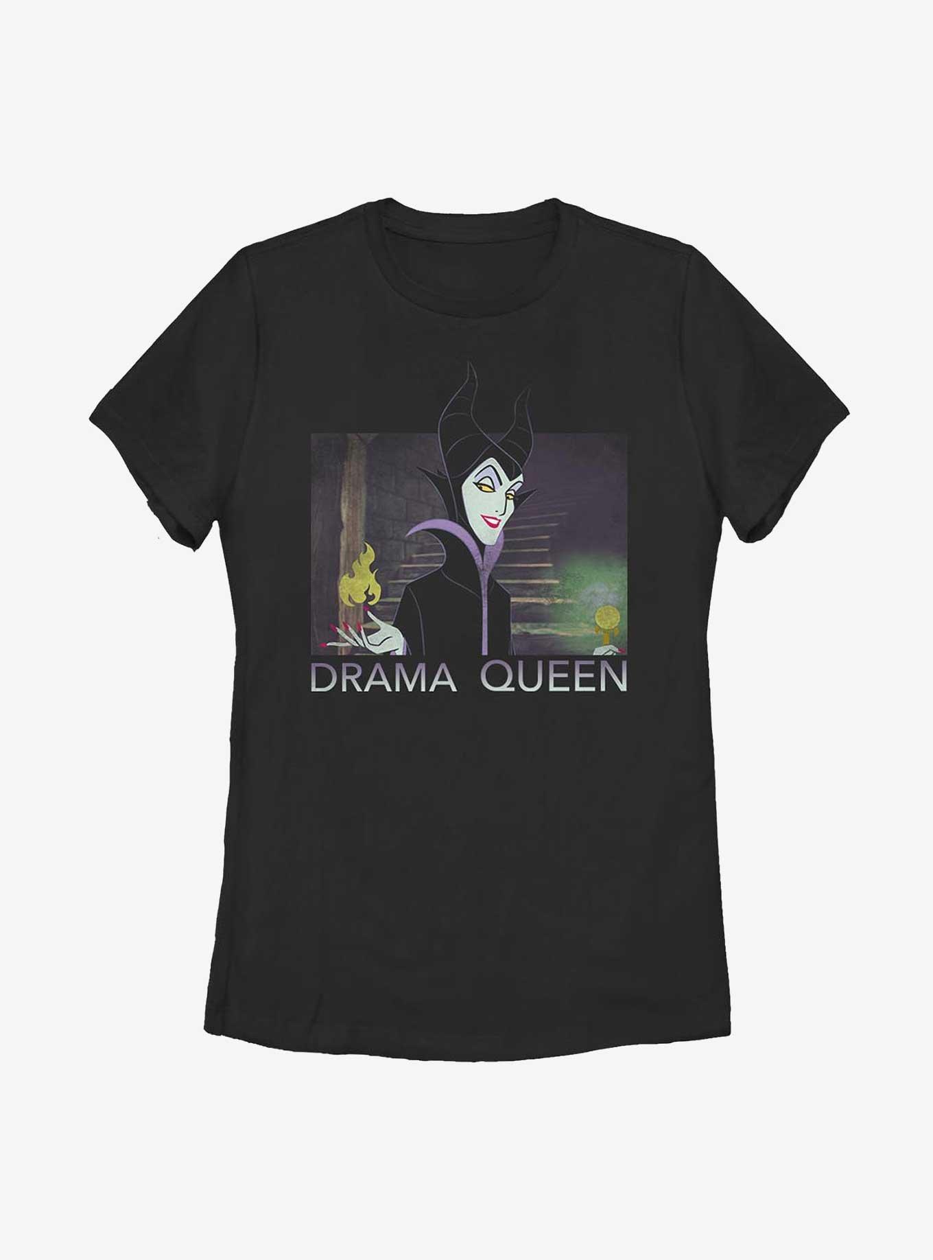 Disney Sleeping Beauty Maleficent Drama Queen Womens T-Shirt, BLACK, hi-res