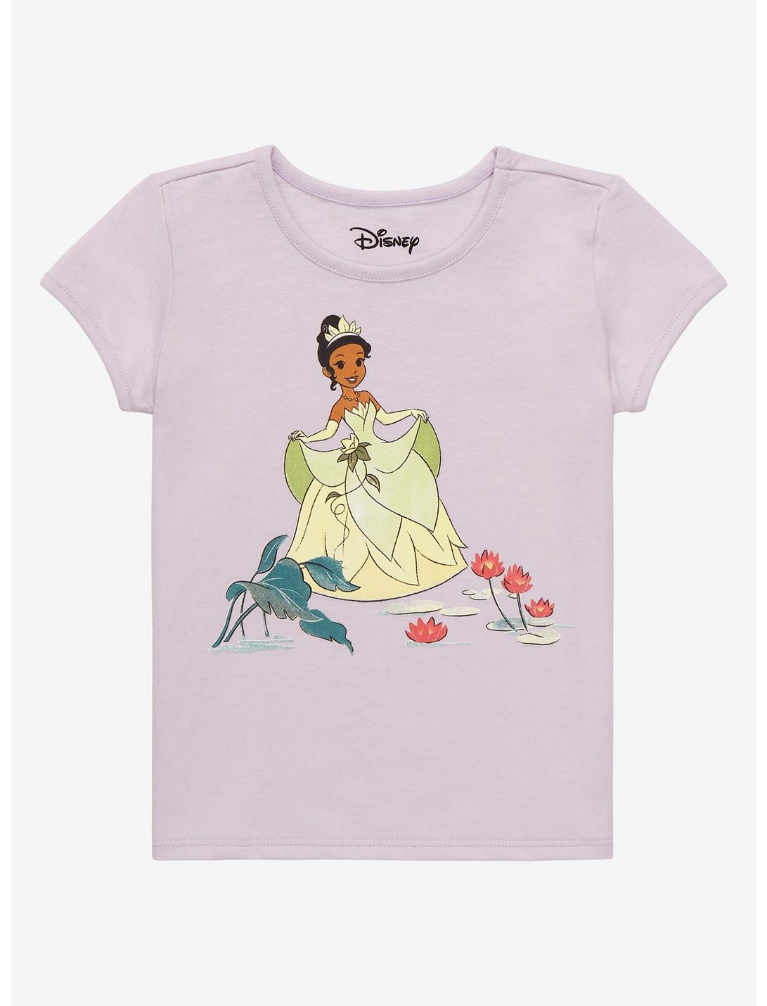Disney The Princess and the Frog Princess Tiana & Flowers Toddler T-Shirt - BoxLunch Exclusive, LIGHT PURPLE, hi-res