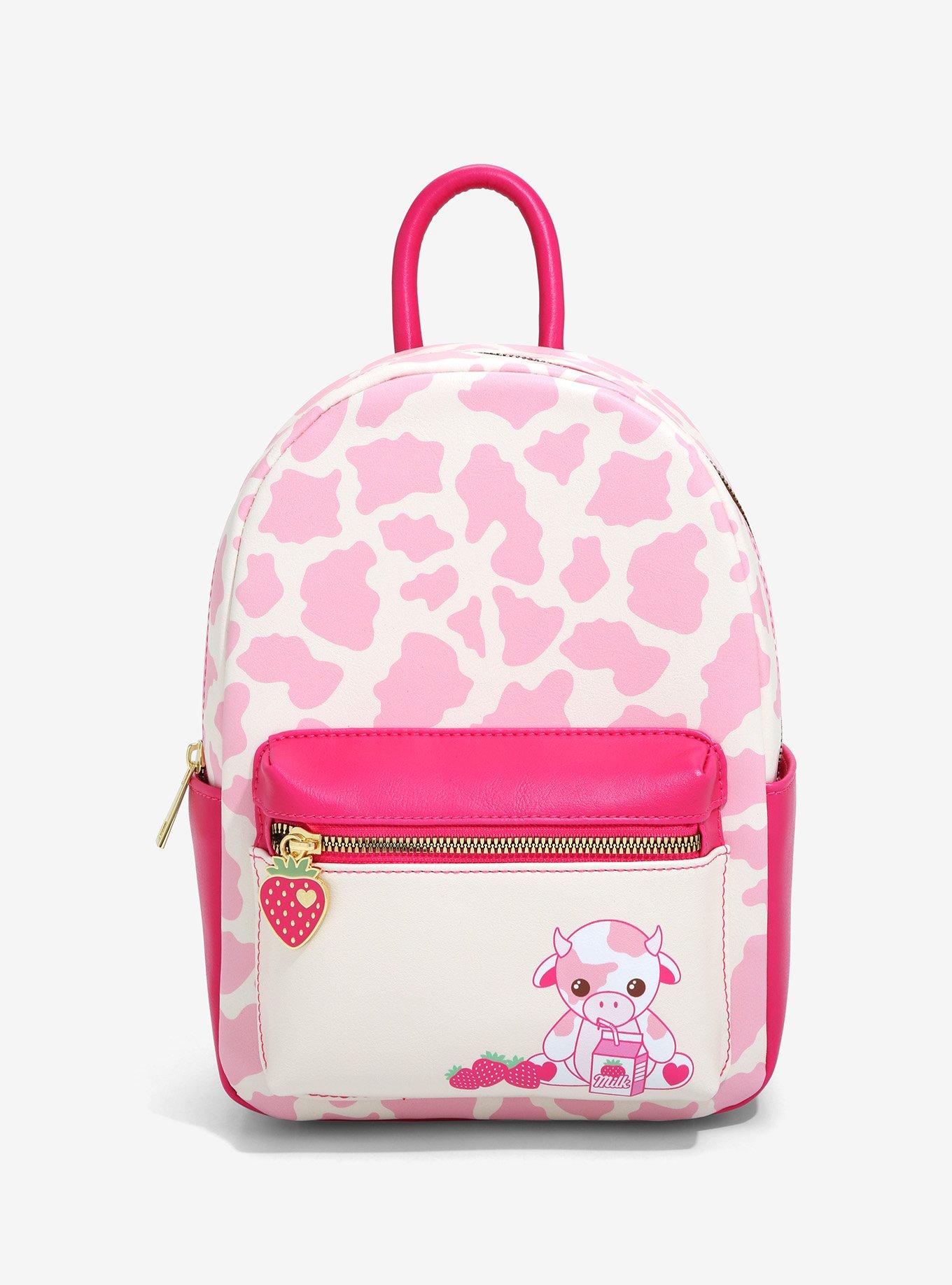 Strawberry Cow Mini Backpack