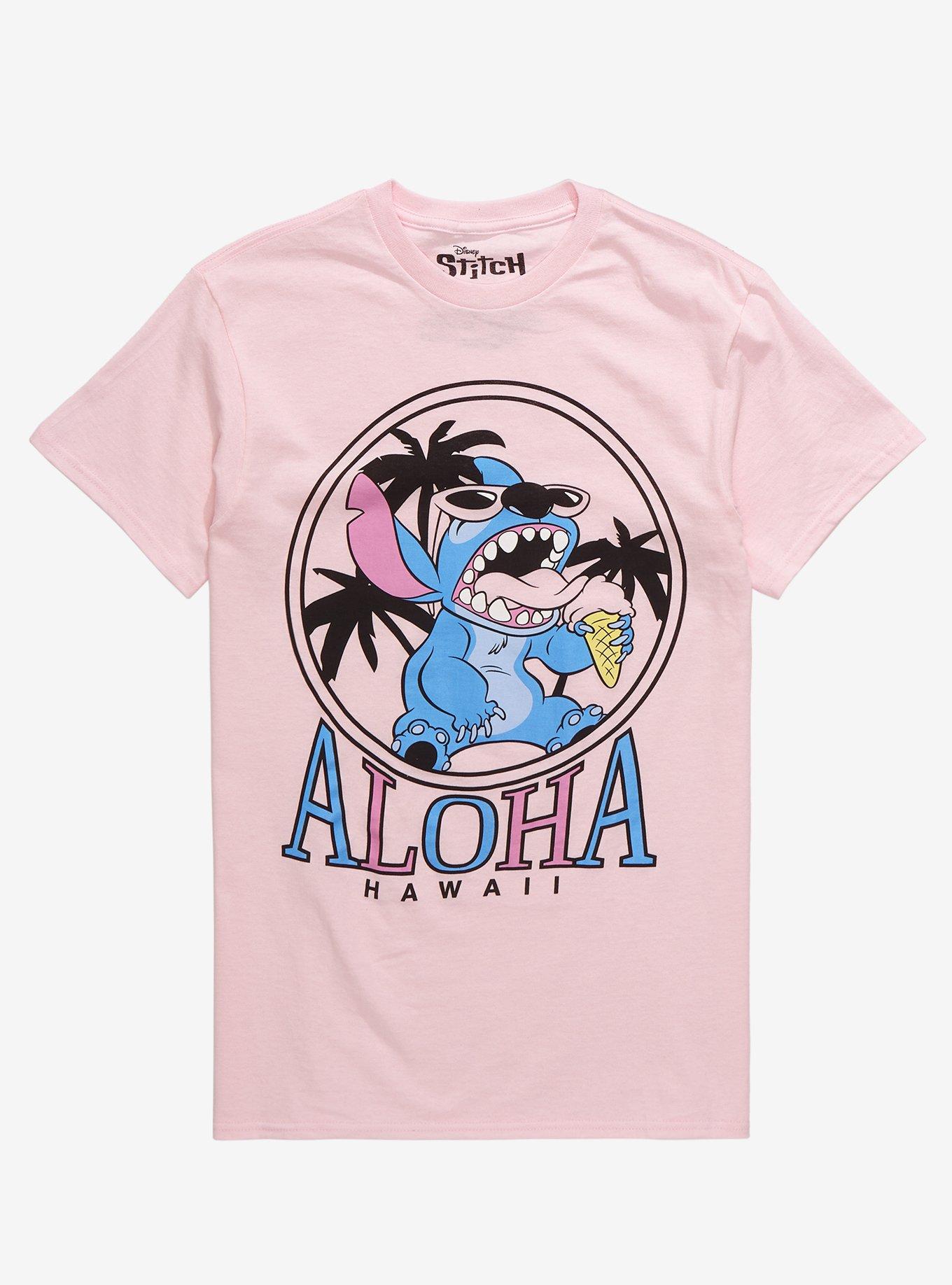 Disney Lilo & Stitch Aloha Boyfriend Fit Girls T-Shirt, MULTI, hi-res