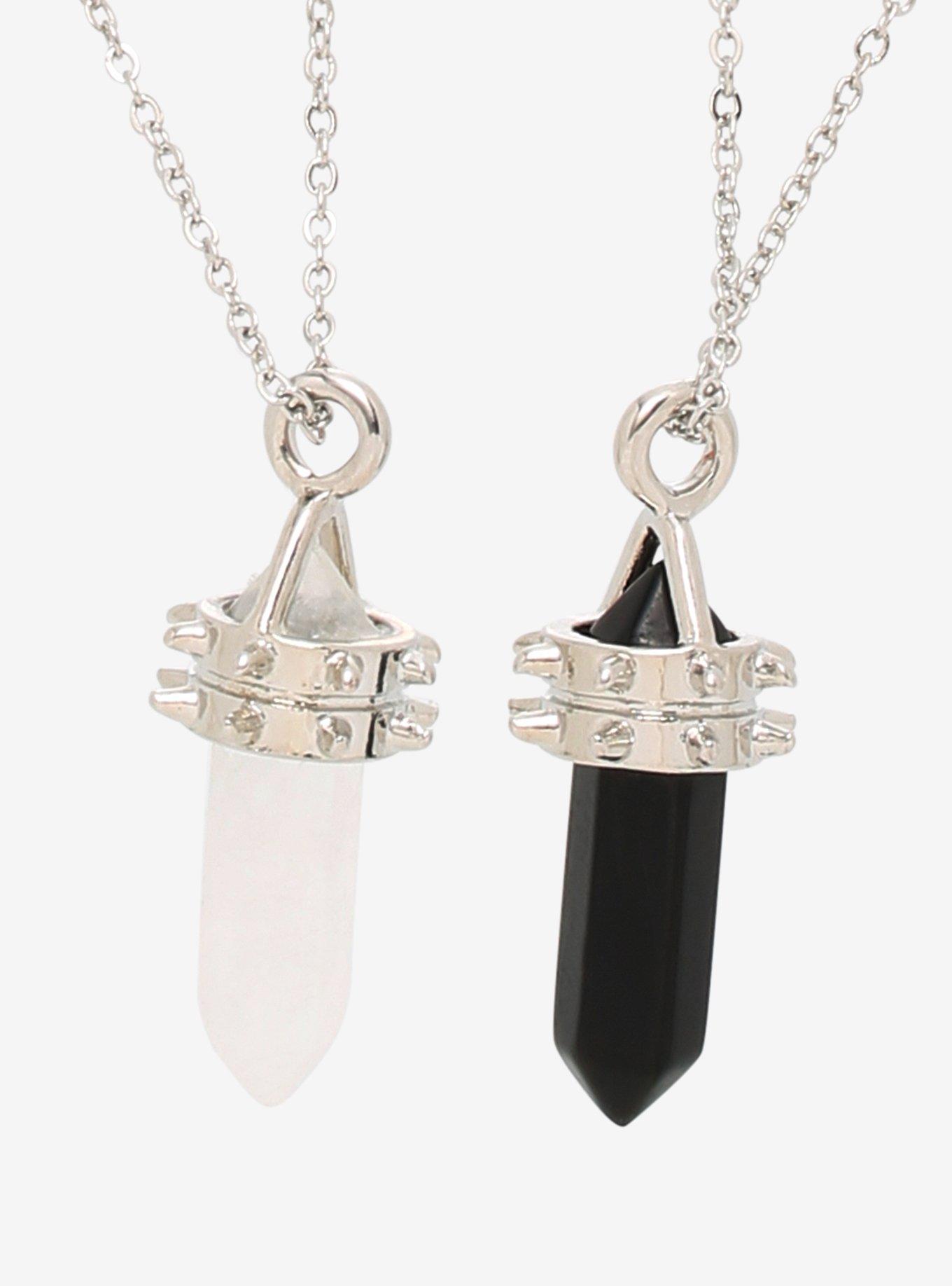 Spike Crystal Best Friend Necklace Set, , hi-res