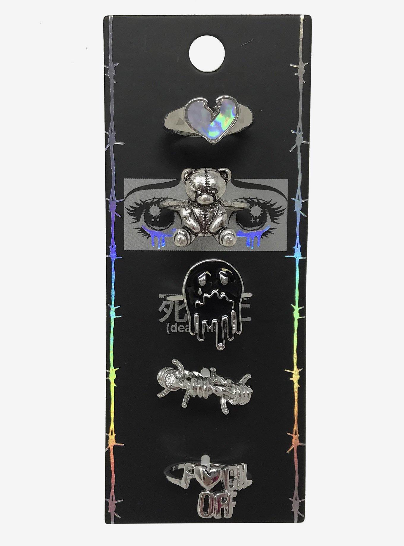 Bad Teddy Bear Ring Set, , hi-res