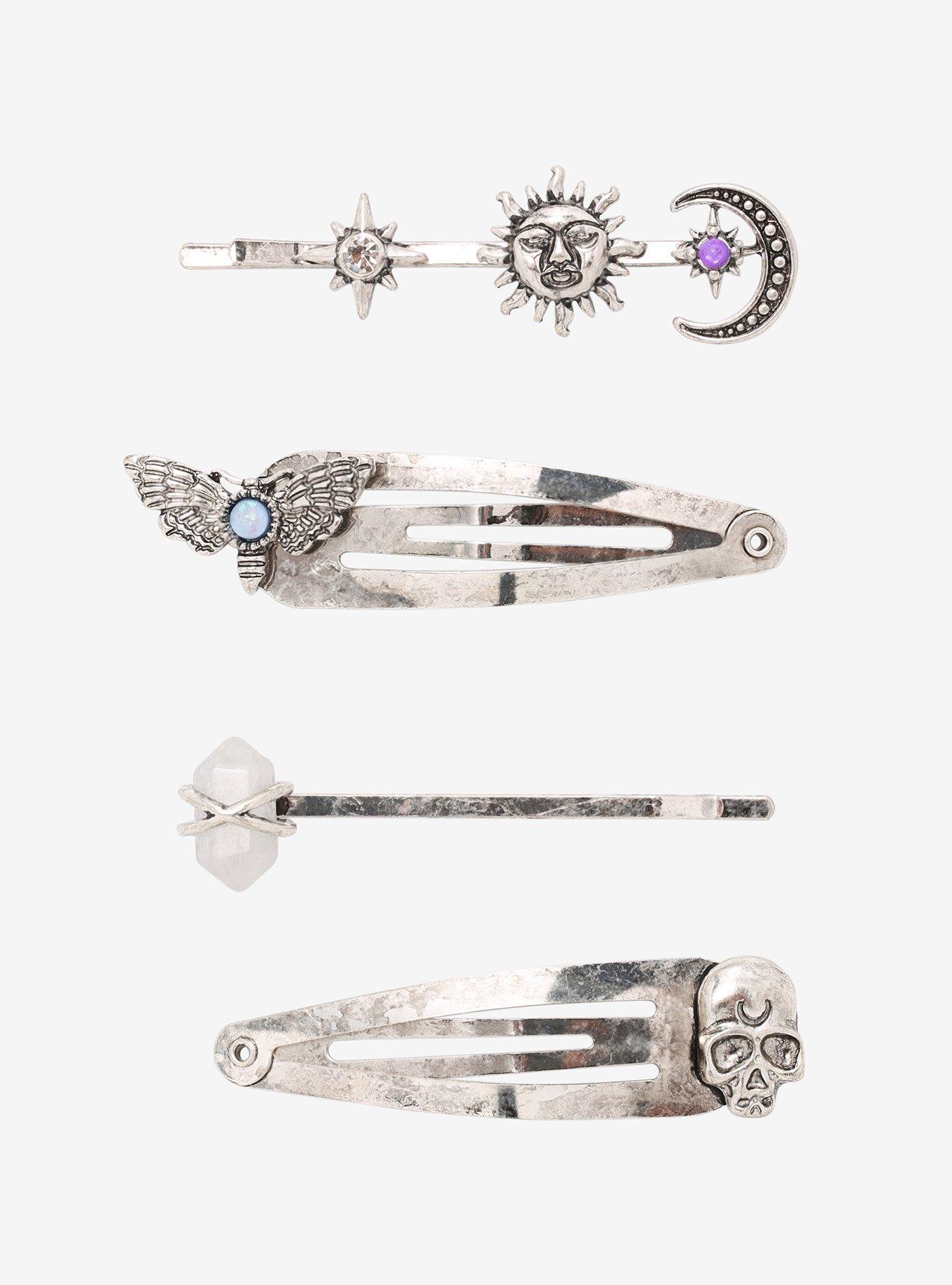 Celestial Moth Hair Clip Set, , hi-res