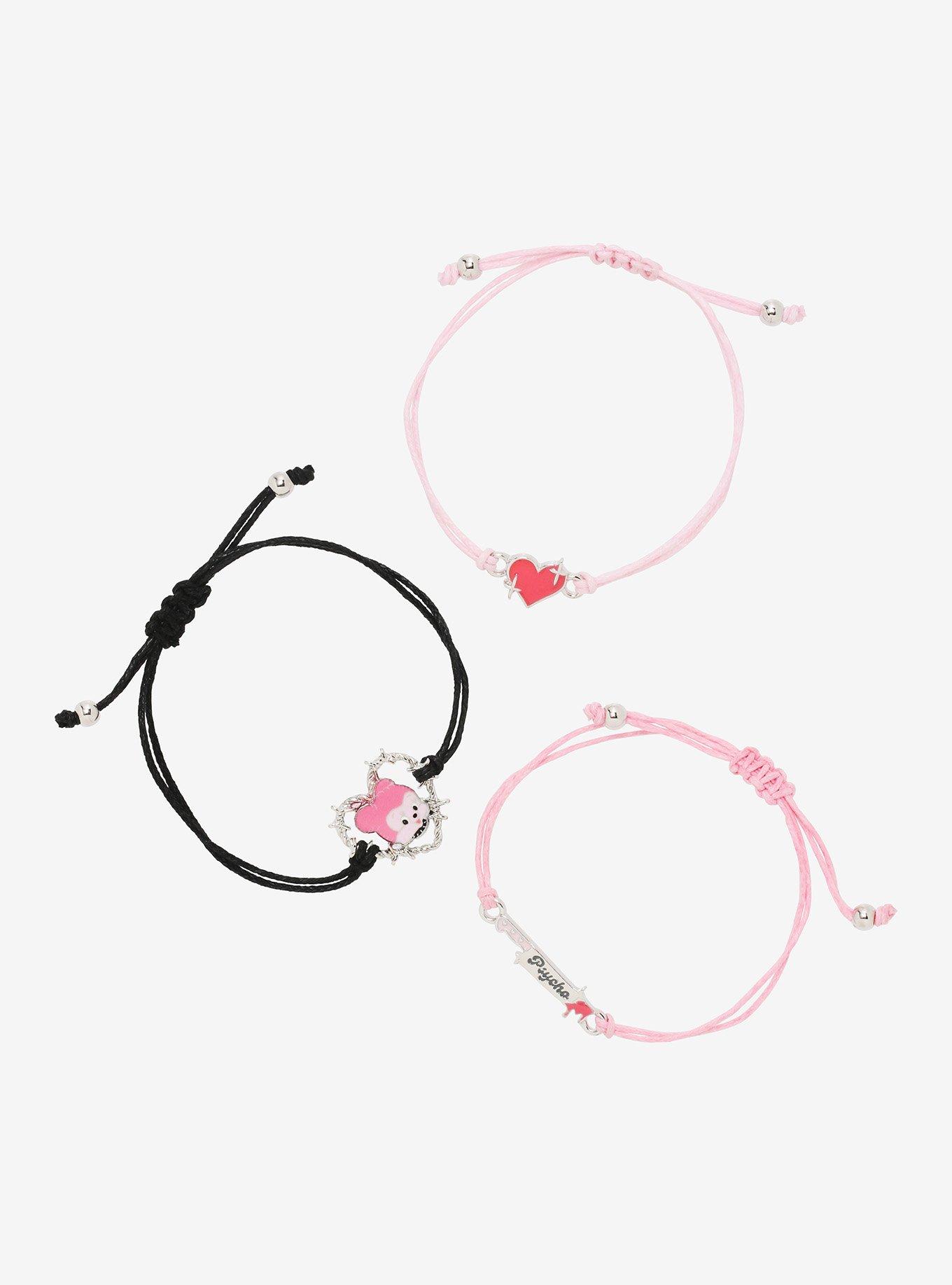 Psycho Weapon Heart Cord Bracelet Set, , hi-res