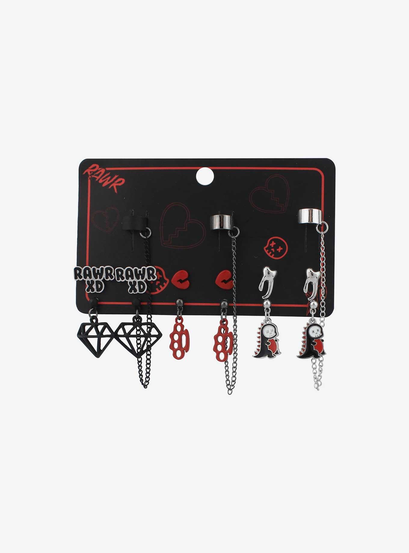 Emo Rawr XD Cuff Earring Set, , hi-res