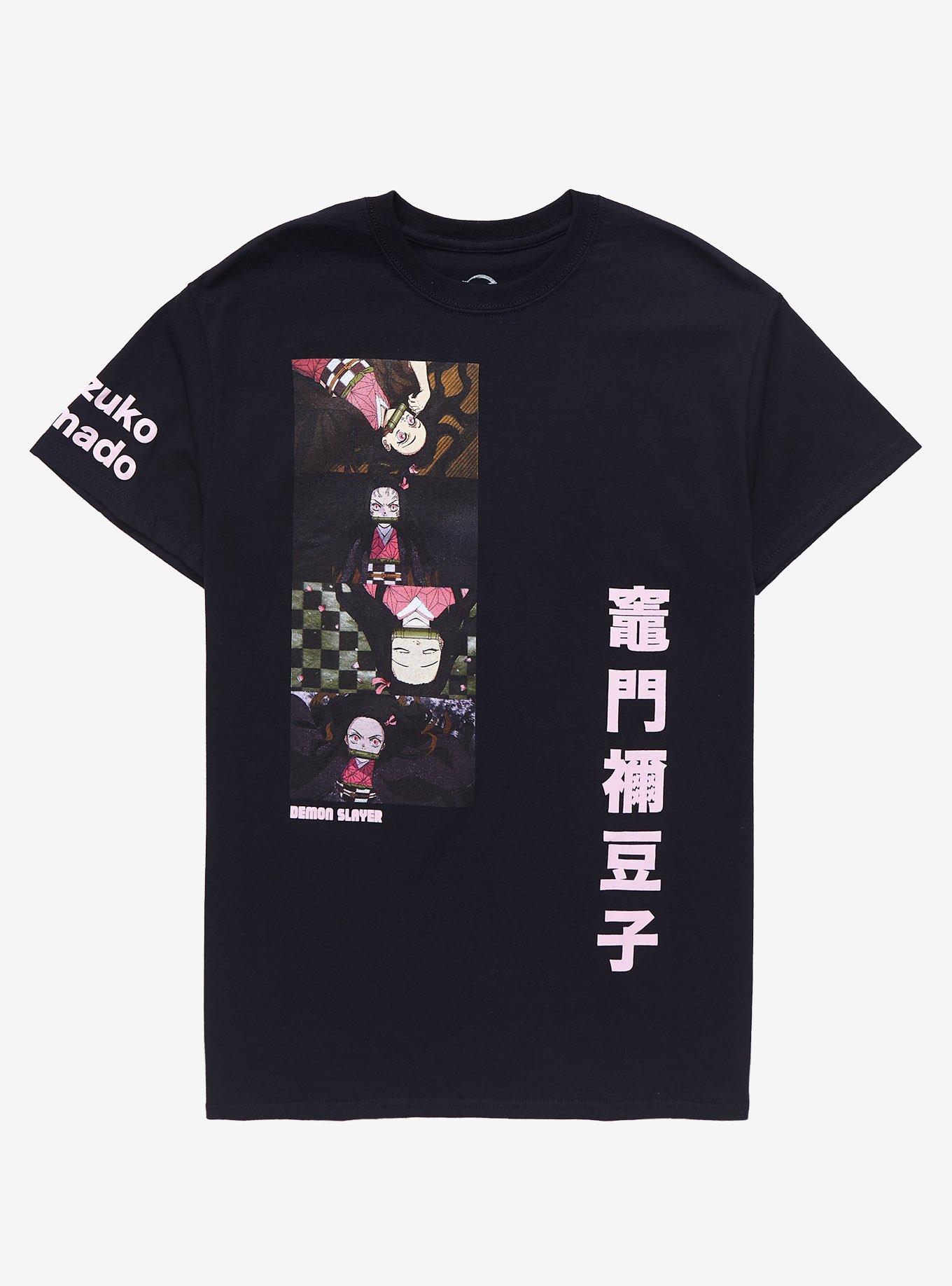 Demon Slayer: Kimetsu No Yaiba Nezuko Panels Boyfriend Fit Girls T-Shirt, MULTI, hi-res