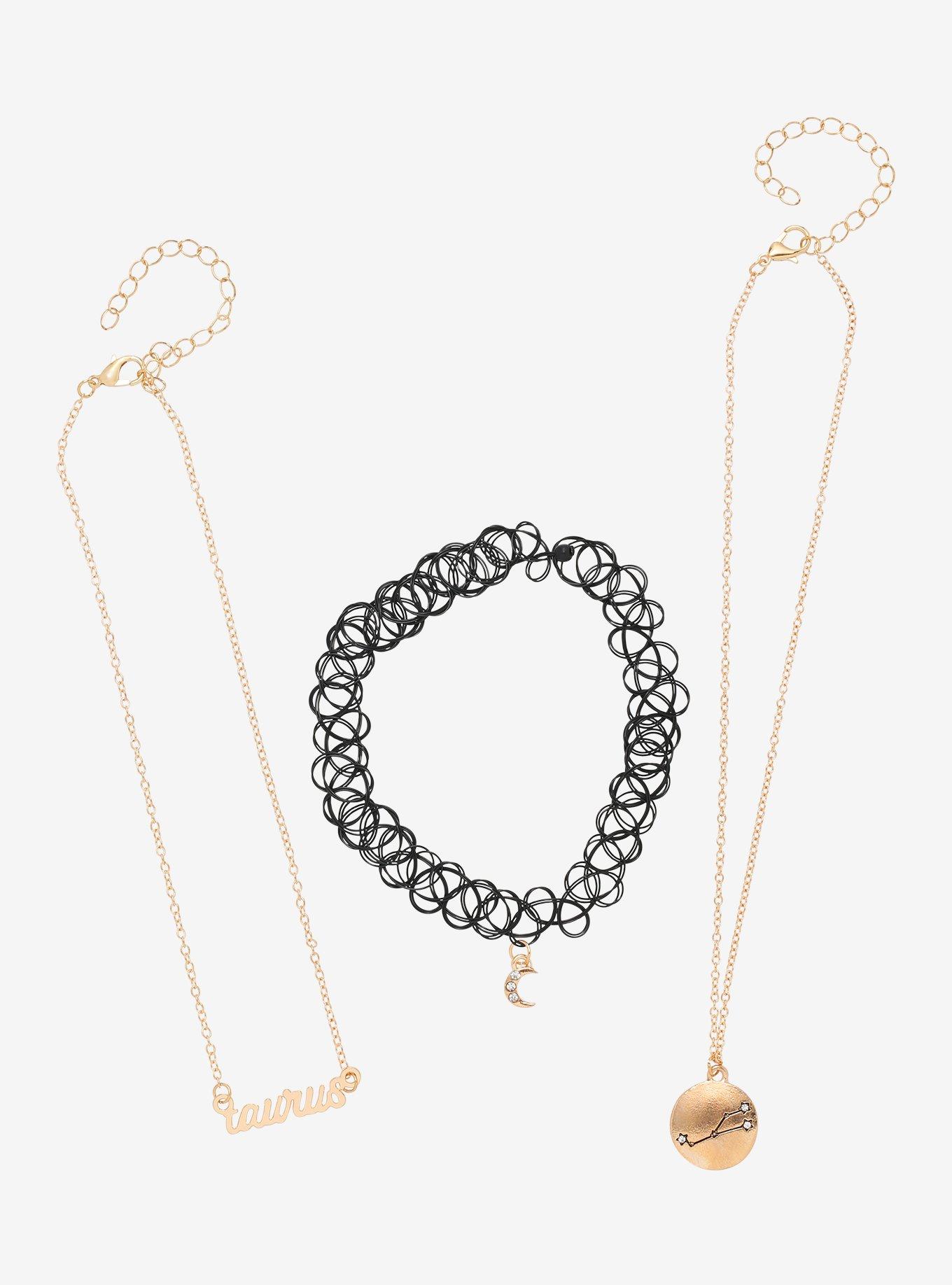 Taurus Zodiac Choker Necklace Set, , hi-res