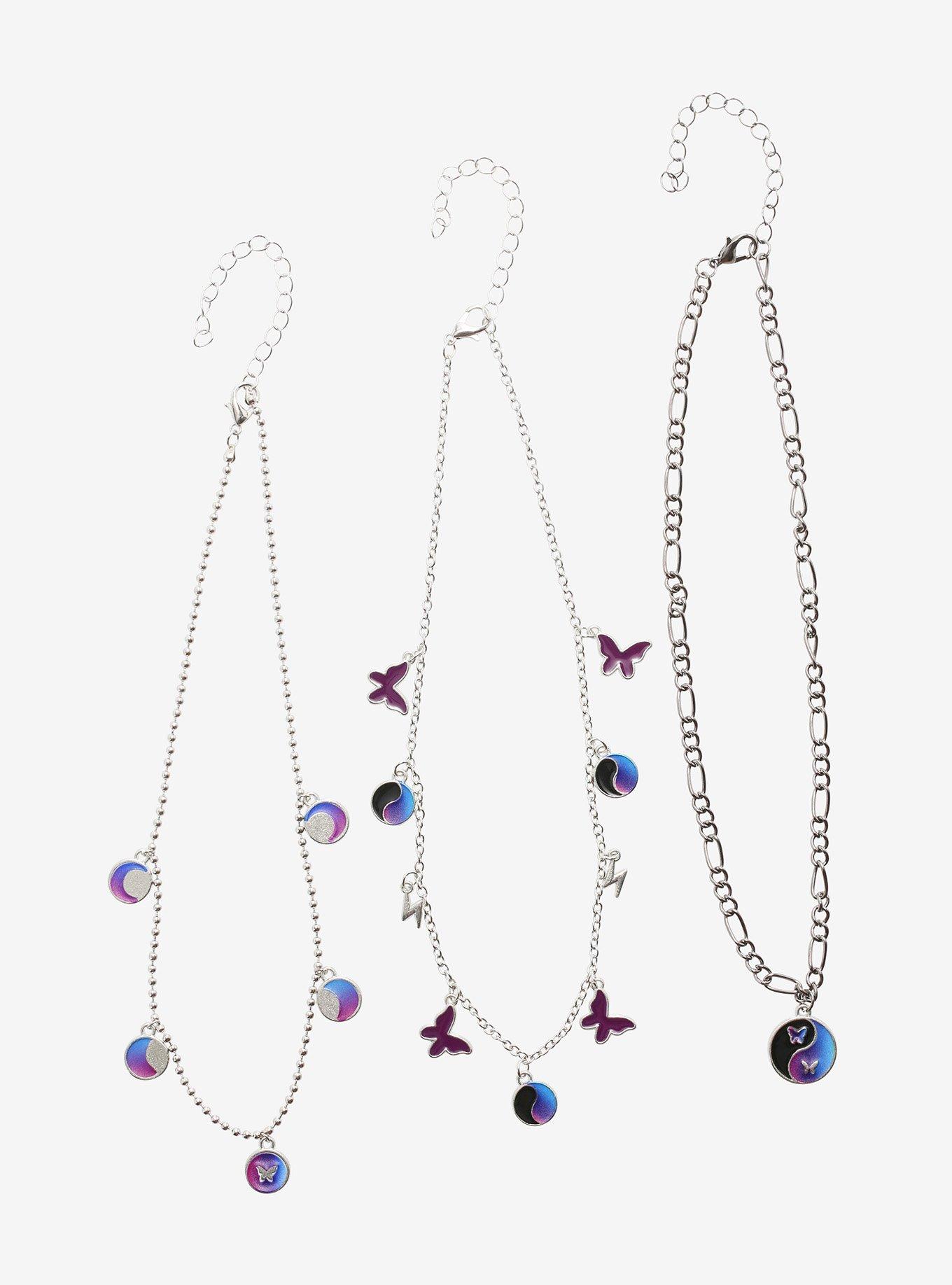 Butterfly Yin-Yang Necklace Set, , hi-res