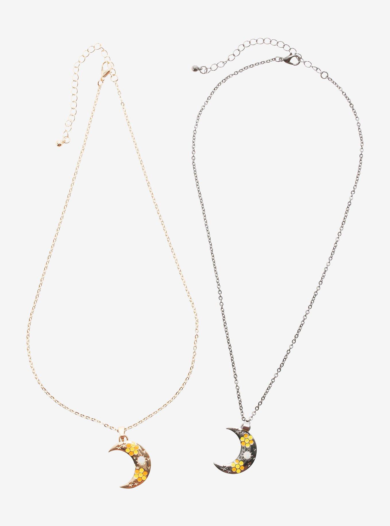 Celestial Bee Honeycomb Best Friend Necklace Set, , hi-res
