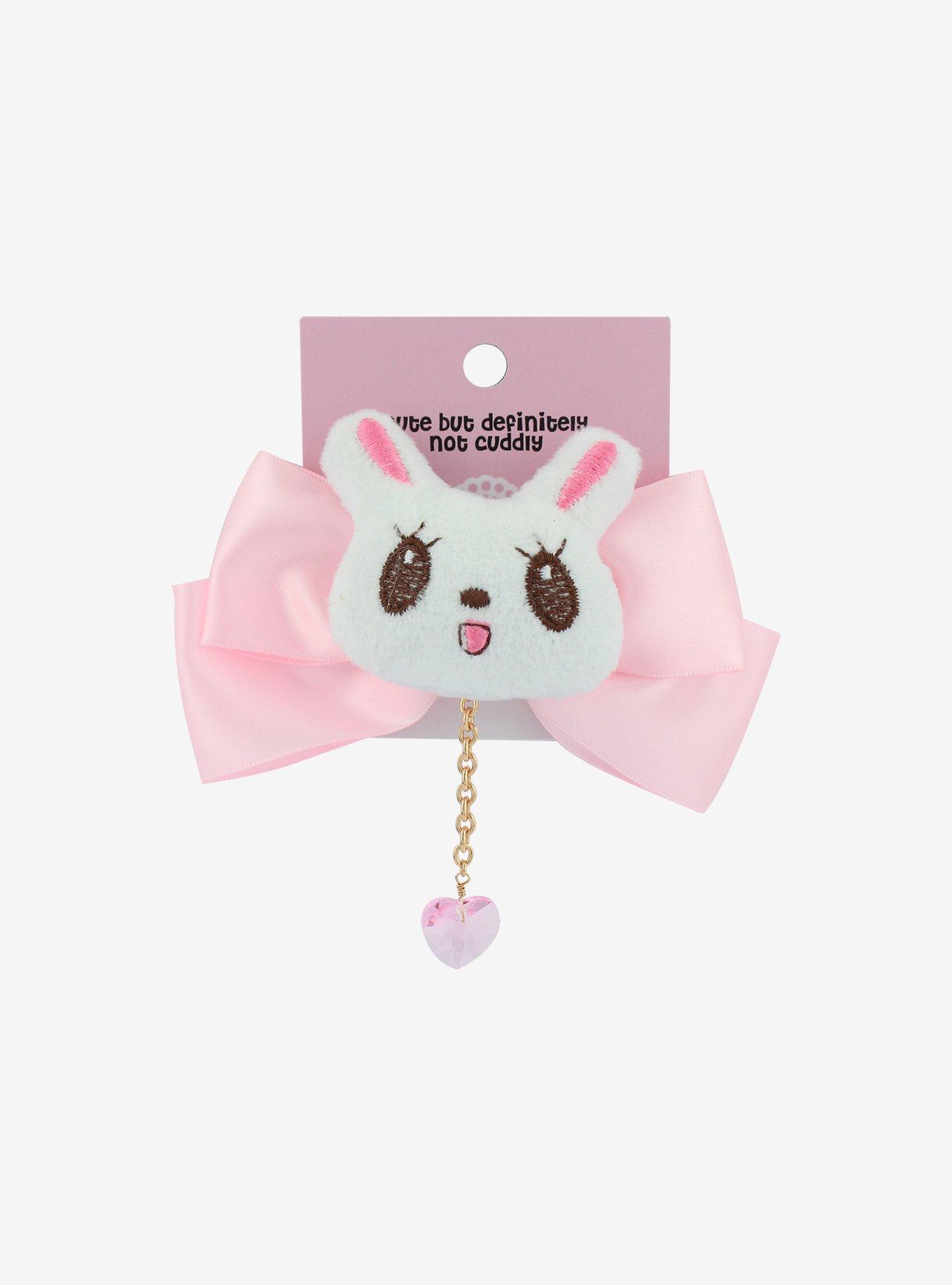 3D Plush Bunny Hair Bow, , hi-res