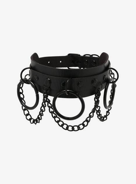 Black O-Ring Chain Choker | Hot Topic