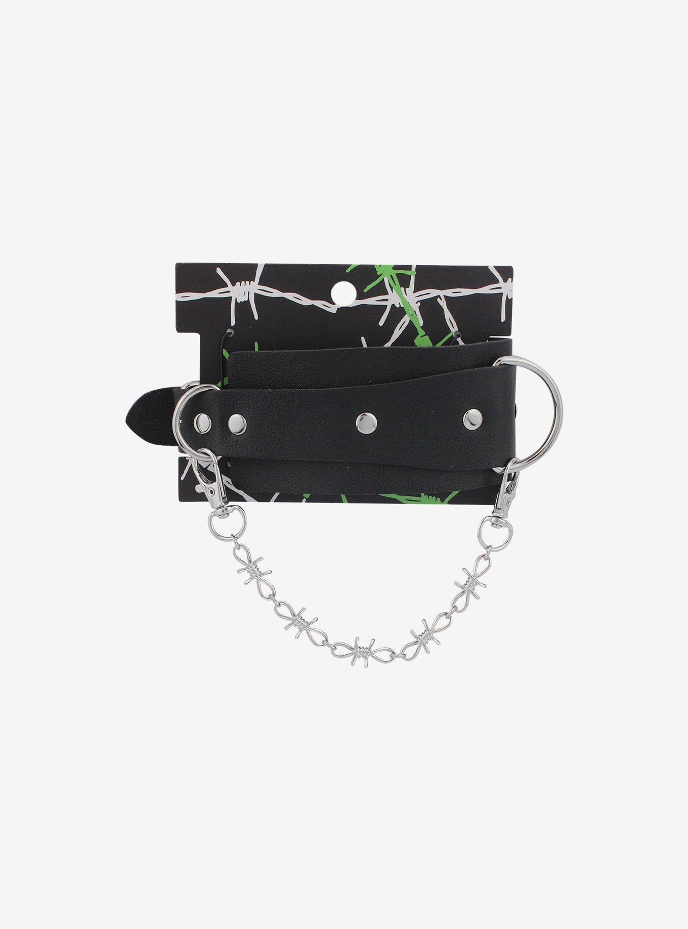 Barbed Wire Chain Cuff Bracelet, , hi-res