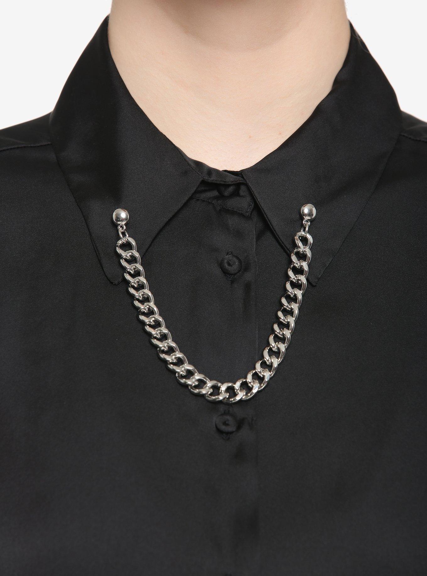 Chain Collar Pins, , hi-res