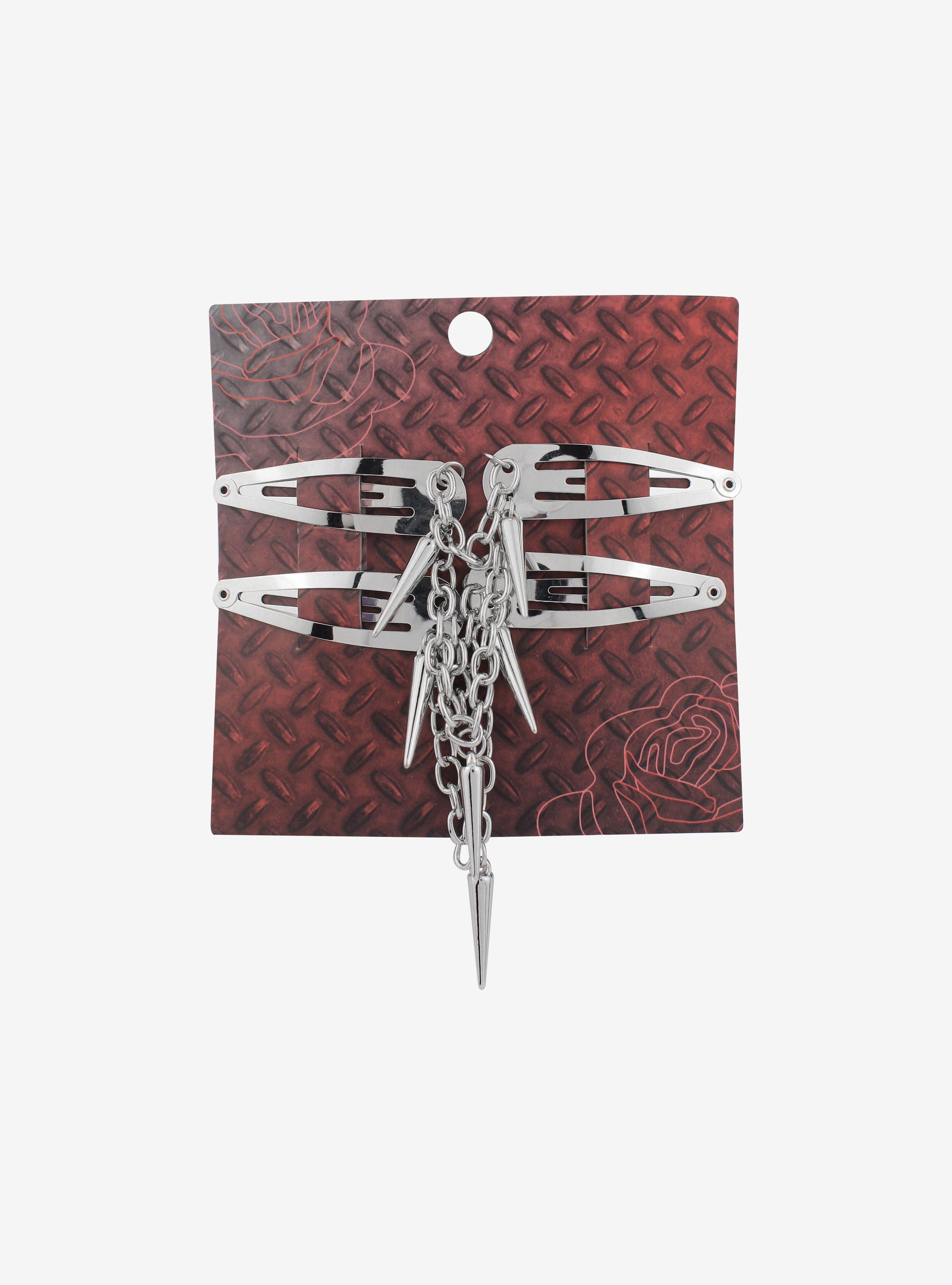 Spiked Chains Hair Clip Set