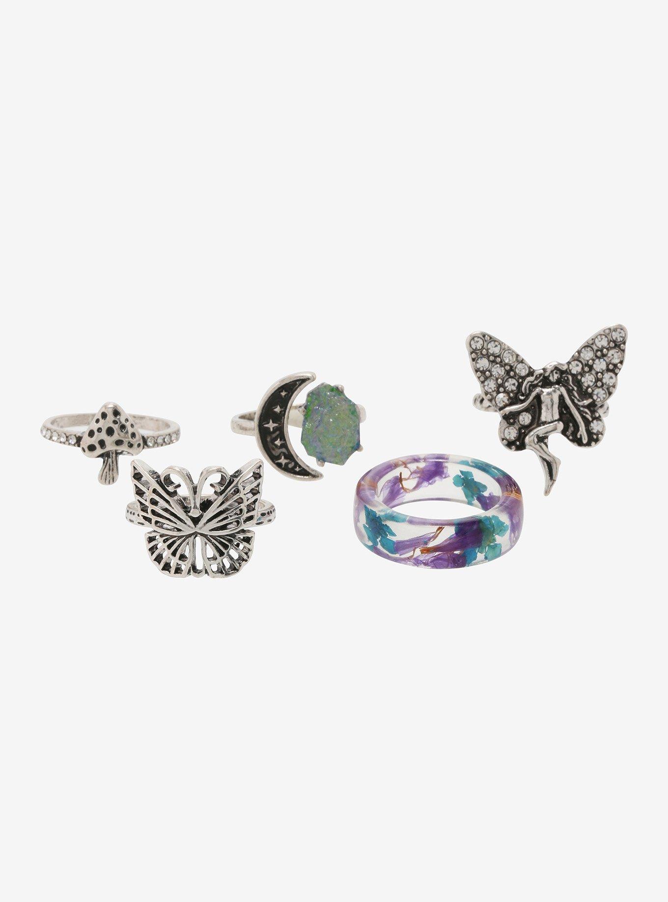Fairy Crystal Celestial Ring Set | Hot Topic