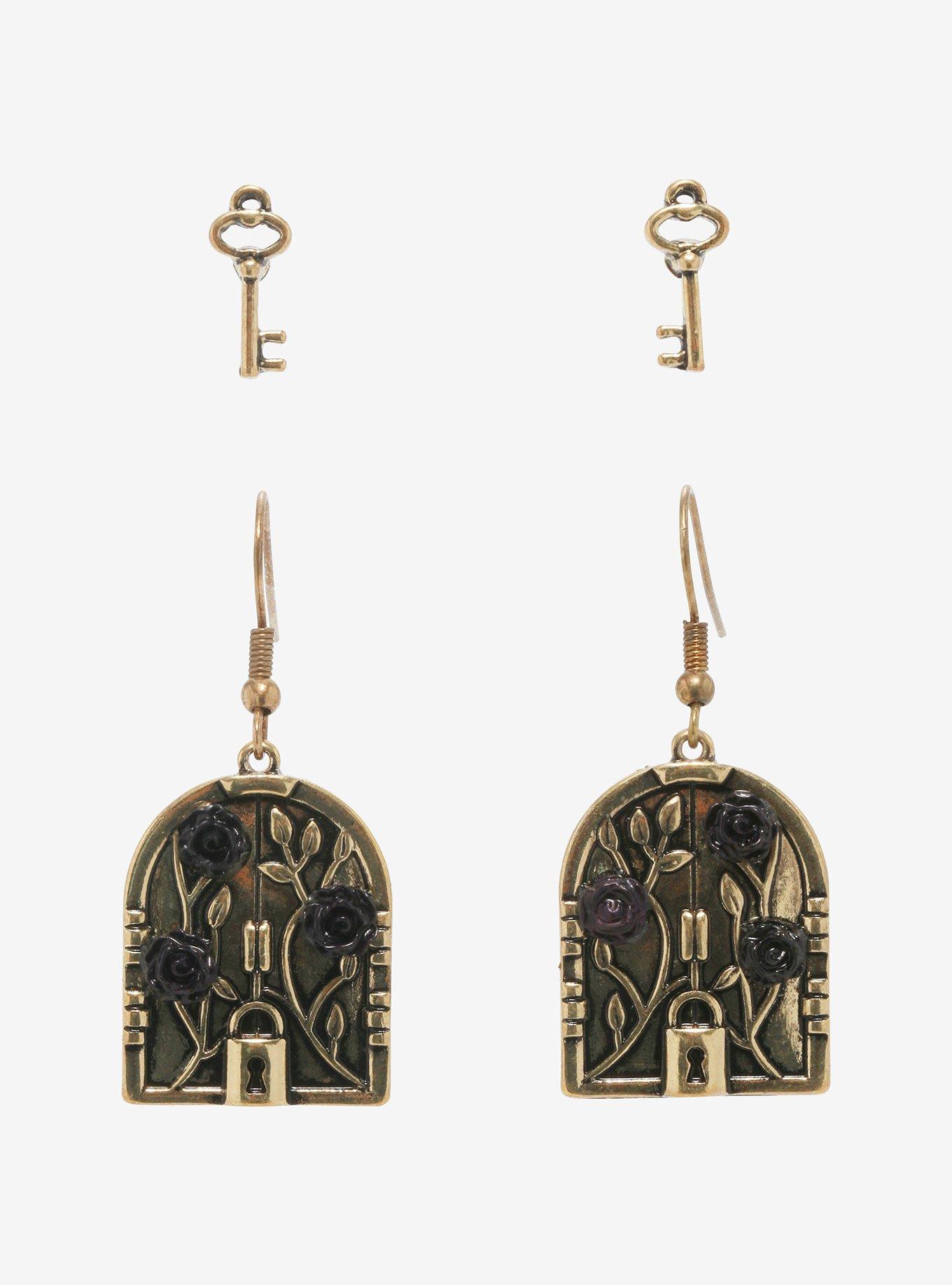 Magic Door & Key Earring Set Hot Topic
