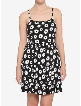 Black & White Daisy Tiered Dress, , hi-res