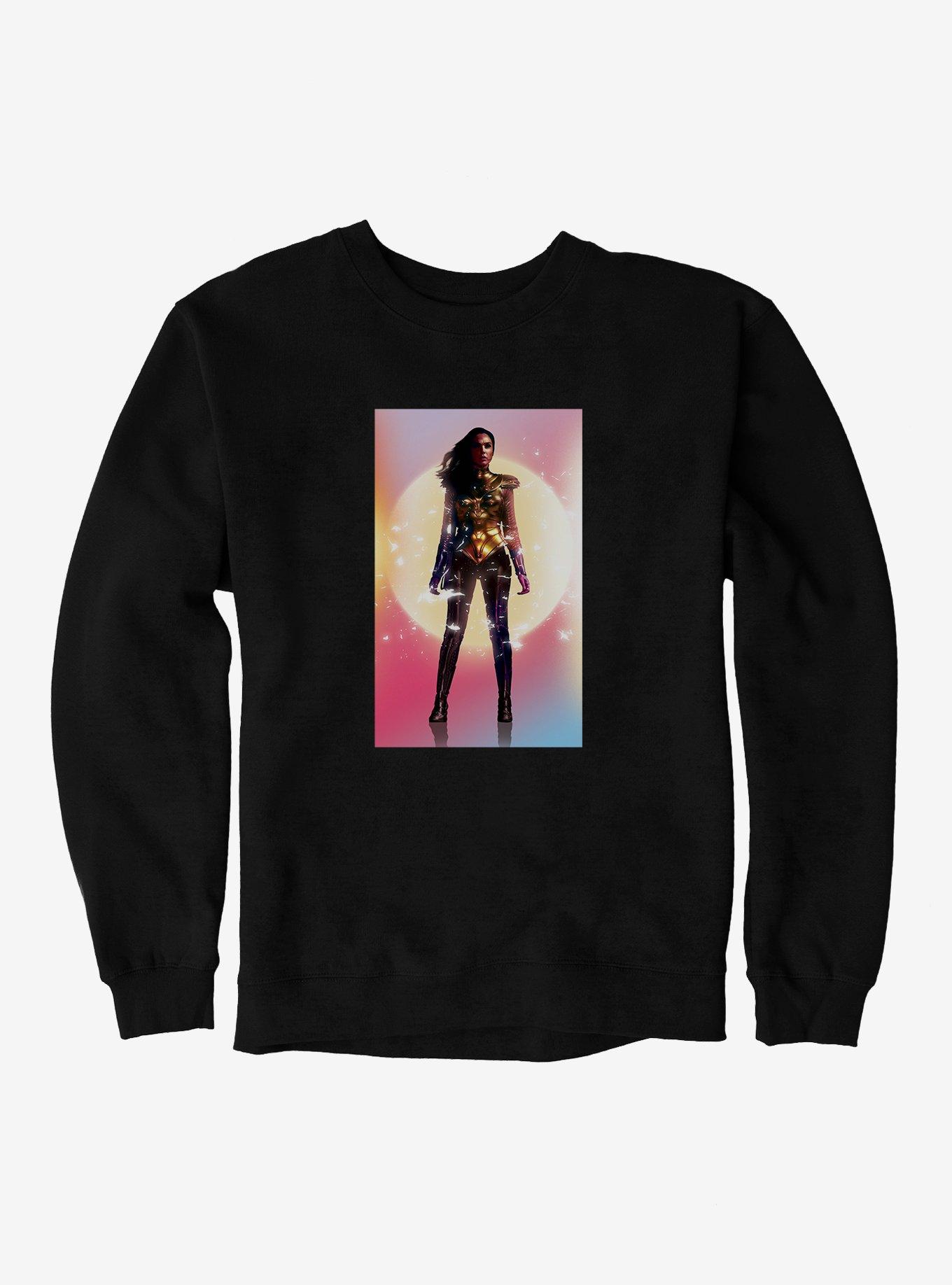 Plus Size DC Comics Wonder Woman 1984 Sun Silhouette Sweatshirt, , hi-res
