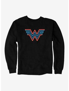 Plus Size DC Comics Wonder Woman 1984 Neon Throwback Insignia Sweatshirt, , hi-res