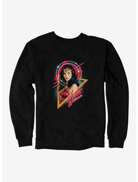 Plus Size DC Comics Wonder Woman 1984 Retro Art Portait Sweatshirt, , hi-res
