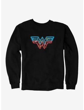 Plus Size DC Comics Wonder Woman 1984 TV Stacked Insignia Sweatshirt, , hi-res