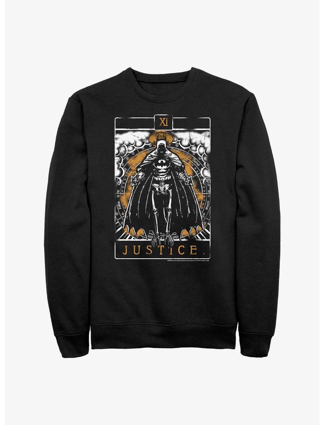 DC Comics Batman Skeleton Justice Tarot Sweatshirt, BLACK, hi-res
