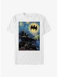 DC Comics Batman Over Starry Gotham T-Shirt, WHITE, hi-res