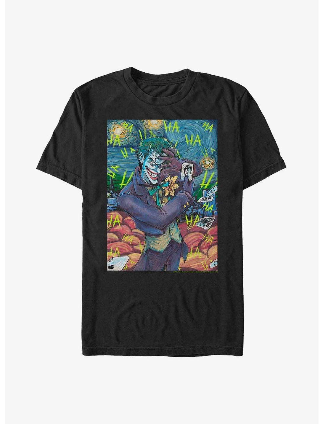 DC Comics Batman Joker Starry Night T-Shirt, BLACK, hi-res