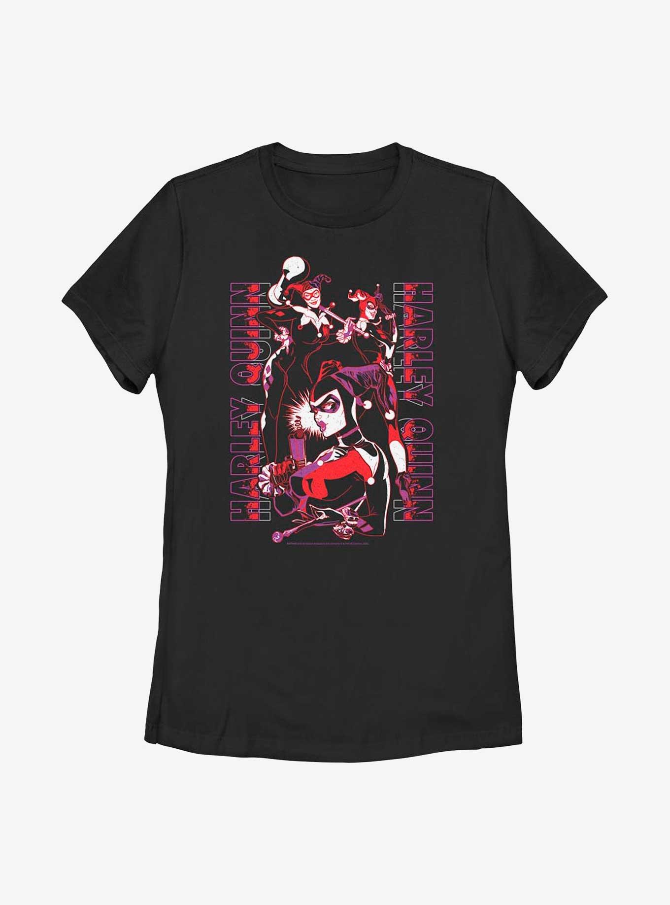 DC Comics Batman Harley Quinn Triple Threat Womens T-Shirt
