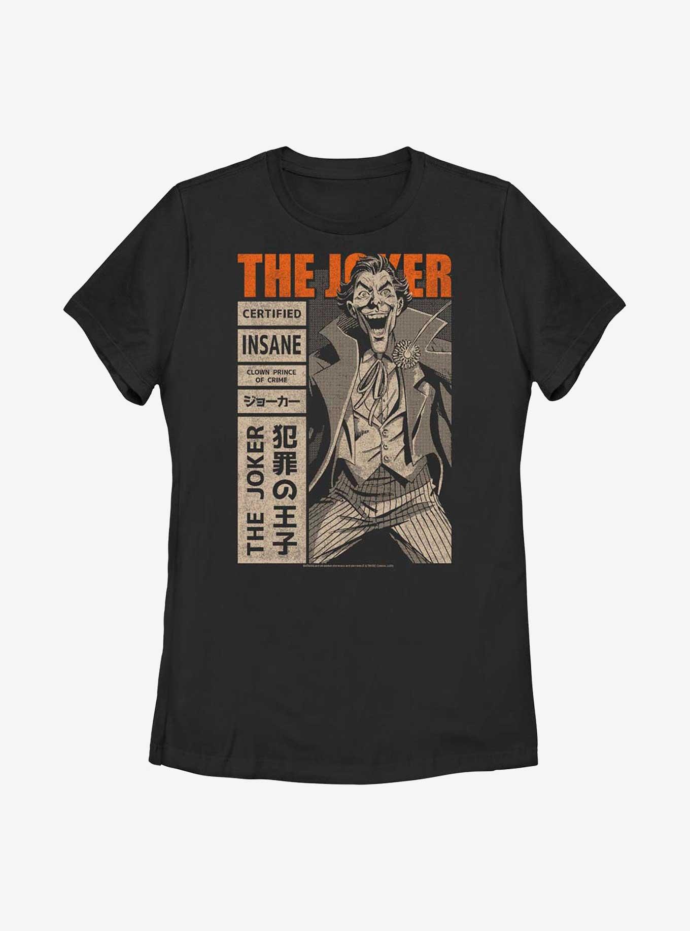 DC Comics Batman Joker Manga Cover Womens T-Shirt, , hi-res