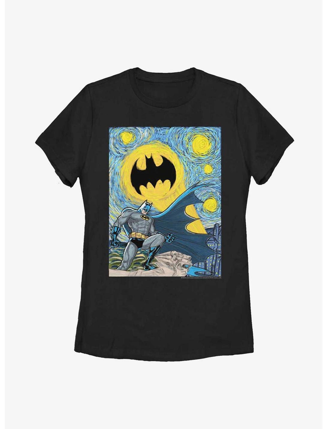 DC Comics Batman Starry Gotham Womens T-Shirt, BLACK, hi-res
